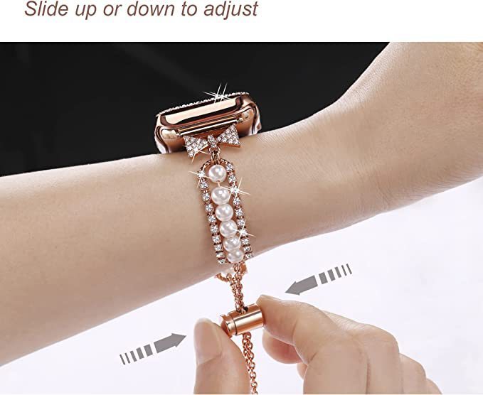PearlCharm™ Smart Watch Pearl Bracelet – Elegant Smartwatch Band for the Stylish Tech Enthusiast