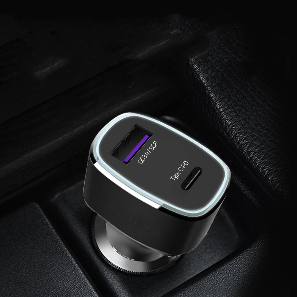 Voltara™ DuoMax – Dual USB Type-C PD & QC 3.0 Car Charger