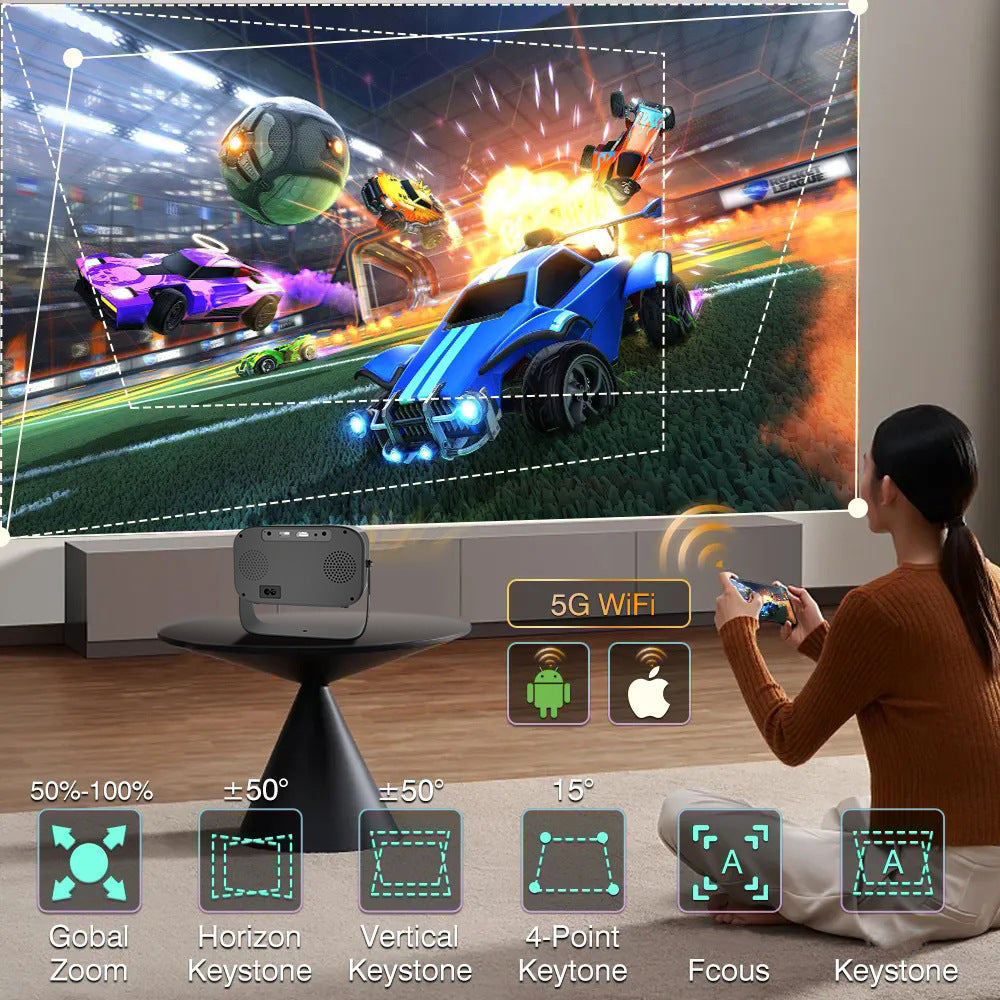 VisionLux Pro HD Smart Portable Projector