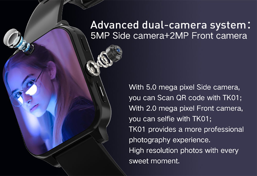 VisionX™ Smart Watch - Large Screen Gaming, Photography & Payment Hub