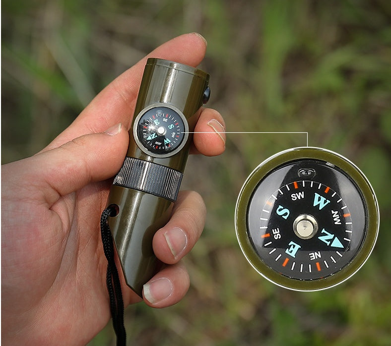 SurvivorPro 7-in-1 Multifunctional Outdoor Survival Whistle