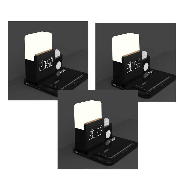 LumaCharge LED Alarm Clock & Magnetic Wireless Charger