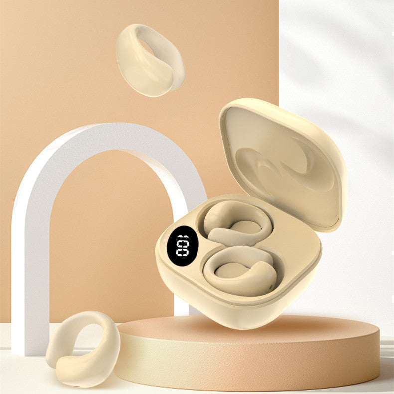 Ecliptix™ LED Digital Display Bluetooth Earclip Earphones – Smart, Stylish, and Superior Sound