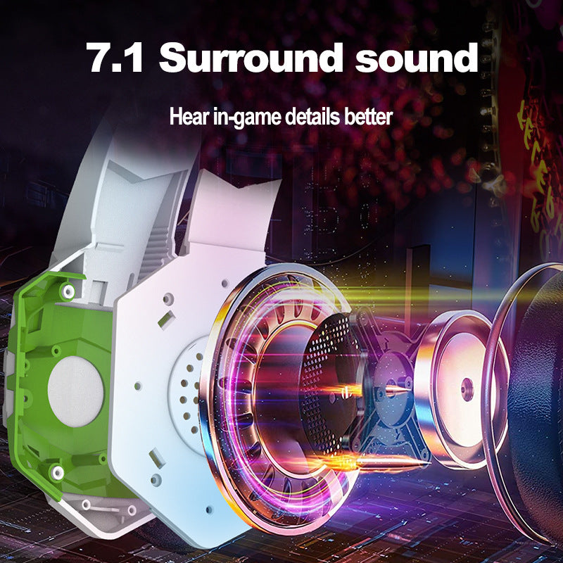 LumaStrike™ — Wired Gaming Headset with Microphone & Breathing Light
