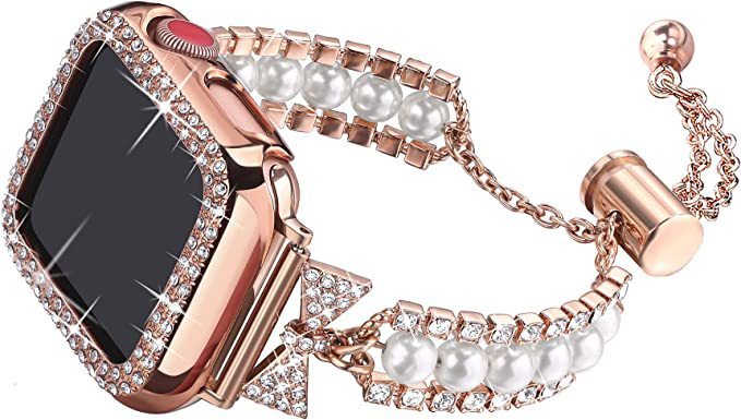 PearlCharm™ Smart Watch Pearl Bracelet – Elegant Smartwatch Band for the Stylish Tech Enthusiast