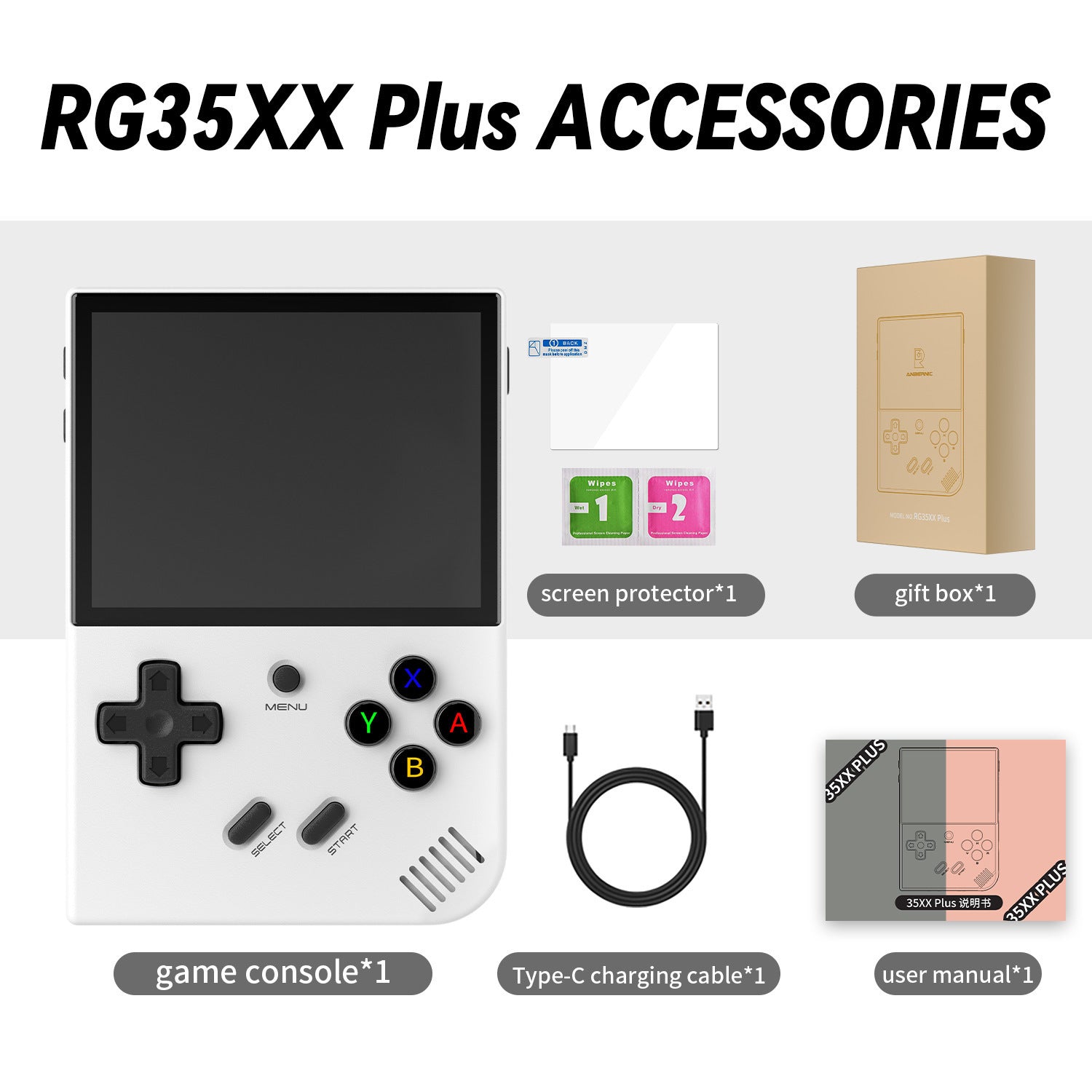 RetroMax RG35XX Plus Handheld Game Console