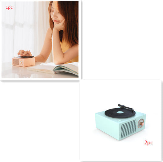 RetroSound Wireless Mini Phonograph – Bluetooth-Compatible Portable Speaker