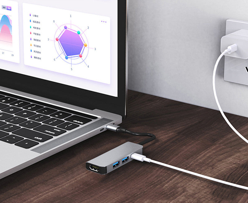 PowerDock Pro 4K – 4-in-1 USB-C Hub & Docking Station