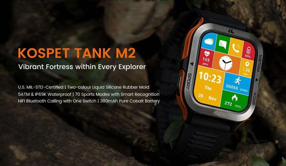 AquaPulse™ Smart Watch – Waterproof Silicone Intelligent Fitness Tracker