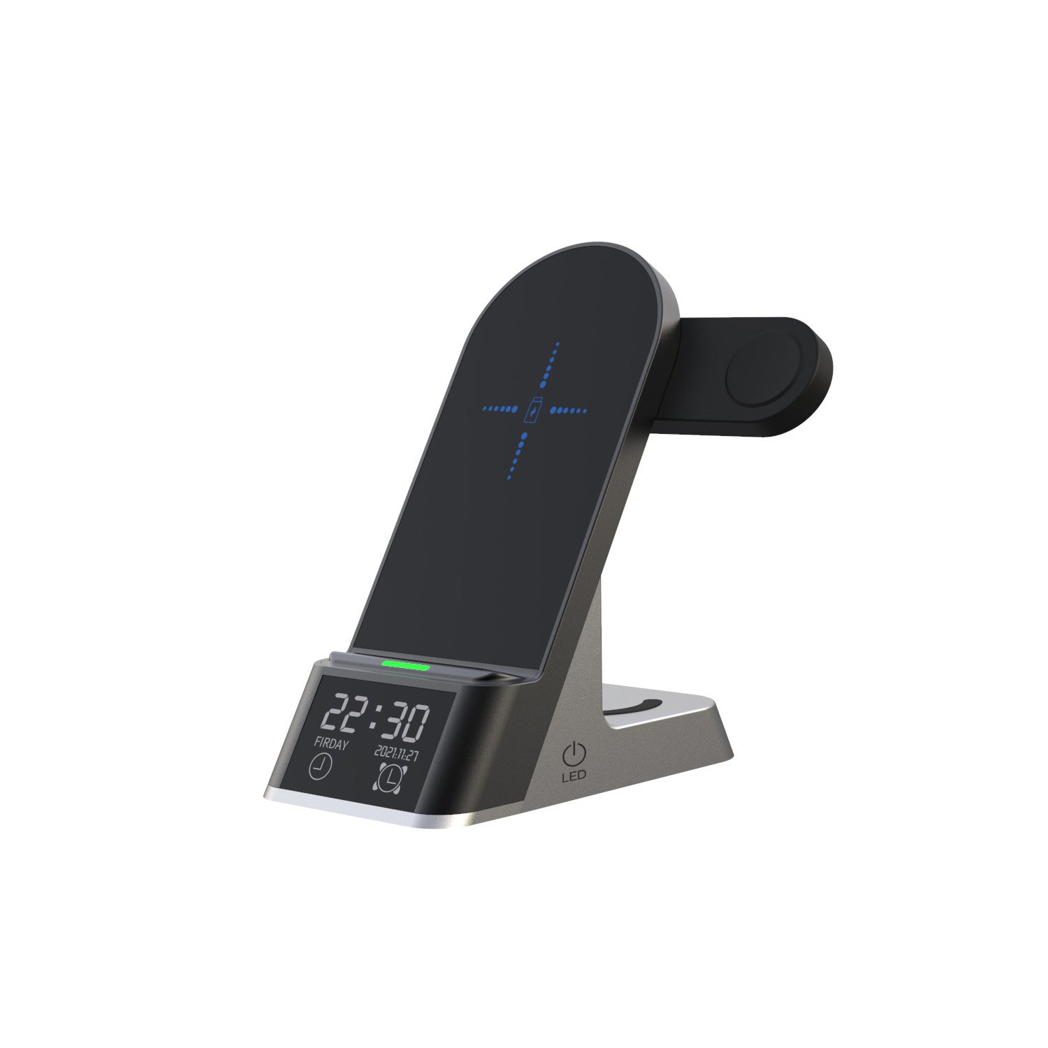 CreativeH35™ Multifunctional Wireless Charging Alarm Clock – Your All-in-One Smart Wake-Up Solution